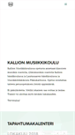 Mobile Screenshot of kallionmusiikkikoulu.fi